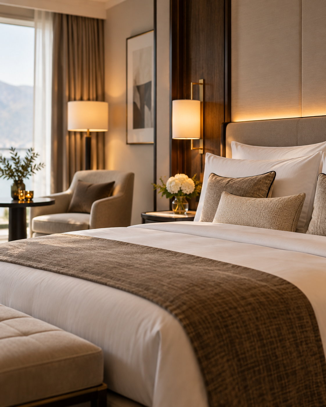 Modernes, hochwertiges Hotelzimmer